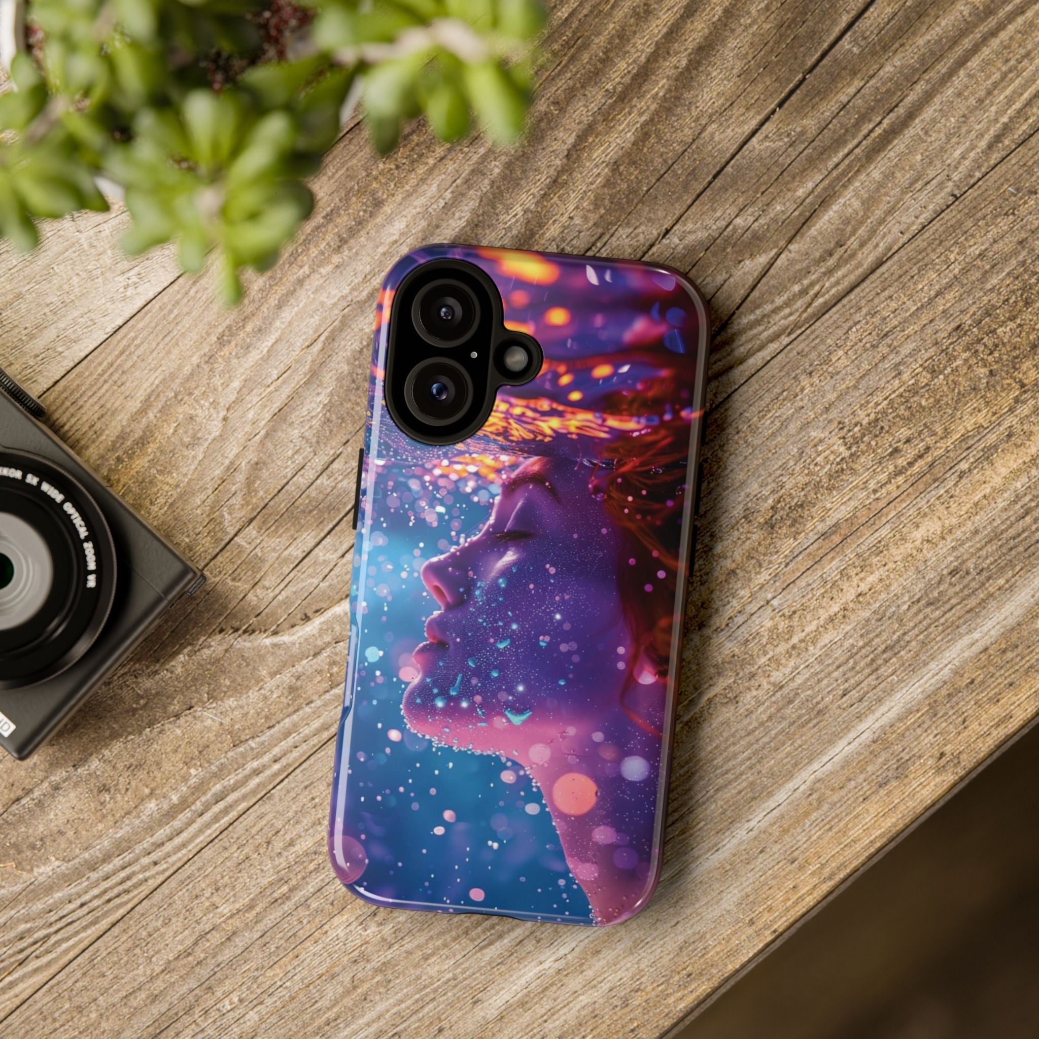 Meditating Underwater Tough Phone Case for iPhone, Galaxy, or Google Pixel