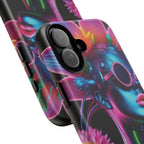 Neon Androgen Cactus Flower Tough Phone Case for iPhone, Galaxy, or Google Pixel