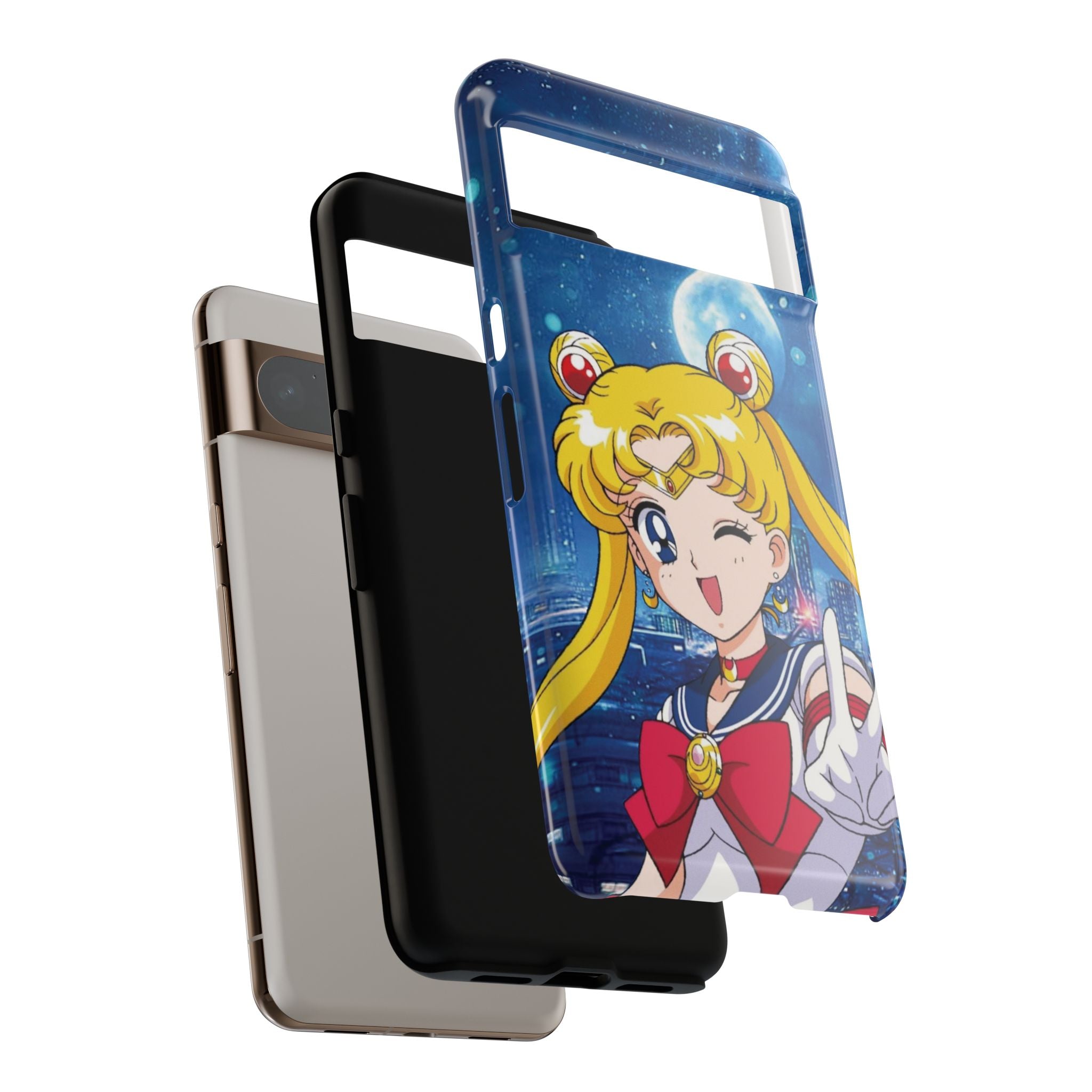 Blue S Moon Tough Case for iPhone, Galaxy, or Google Pixel