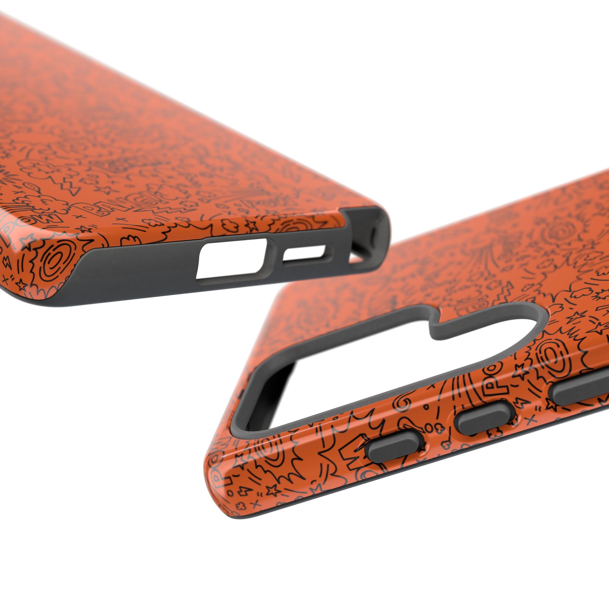 Wow Orange Tough Case for iPhone, Galaxy, or Google Pixel