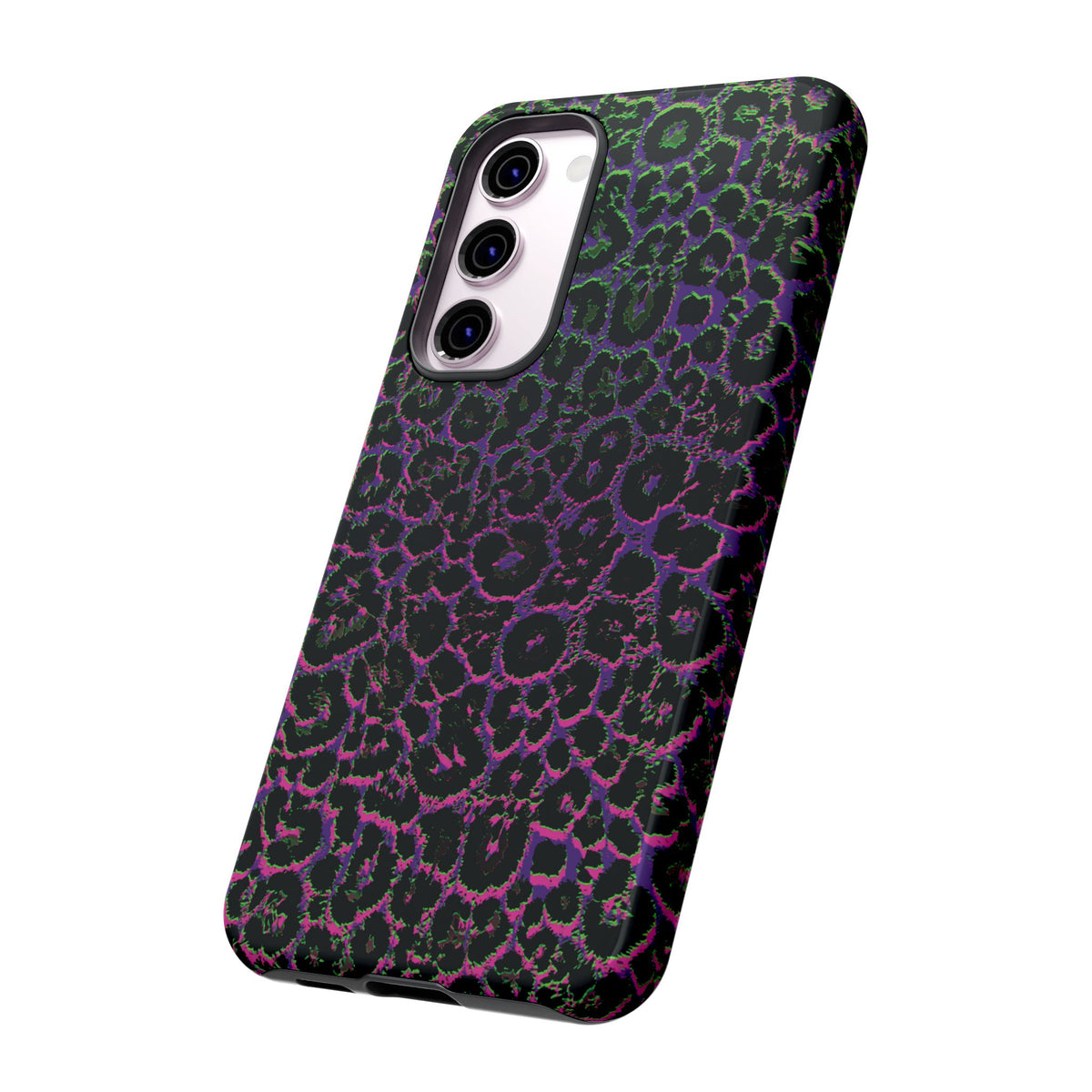 Colorful Leopard Tough Phone Case for iPhone, Galaxy, or Google Pixel