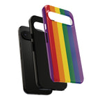 LGBTQ Rainbow Flag Tough Phone Case for iPhone, Galaxy, or Google Pixel