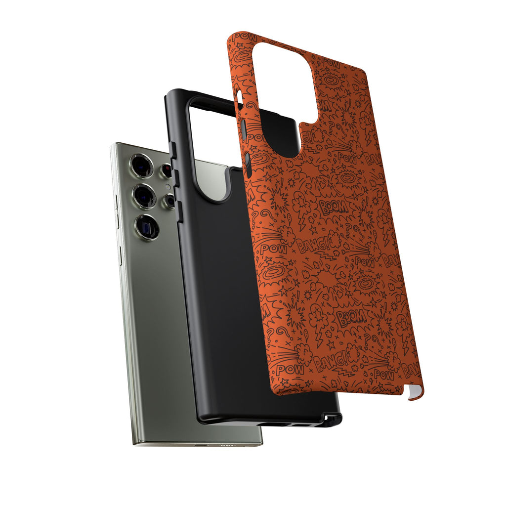 Wow Orange Tough Case for iPhone, Galaxy, or Google Pixel