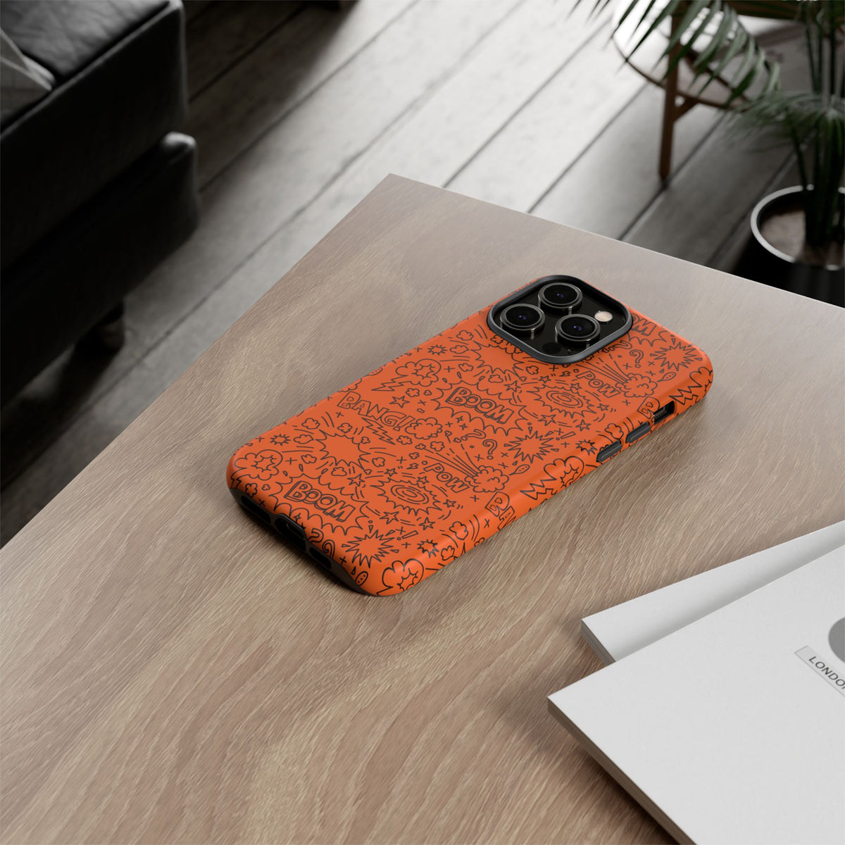 Wow Orange Tough Case for iPhone, Galaxy, or Google Pixel