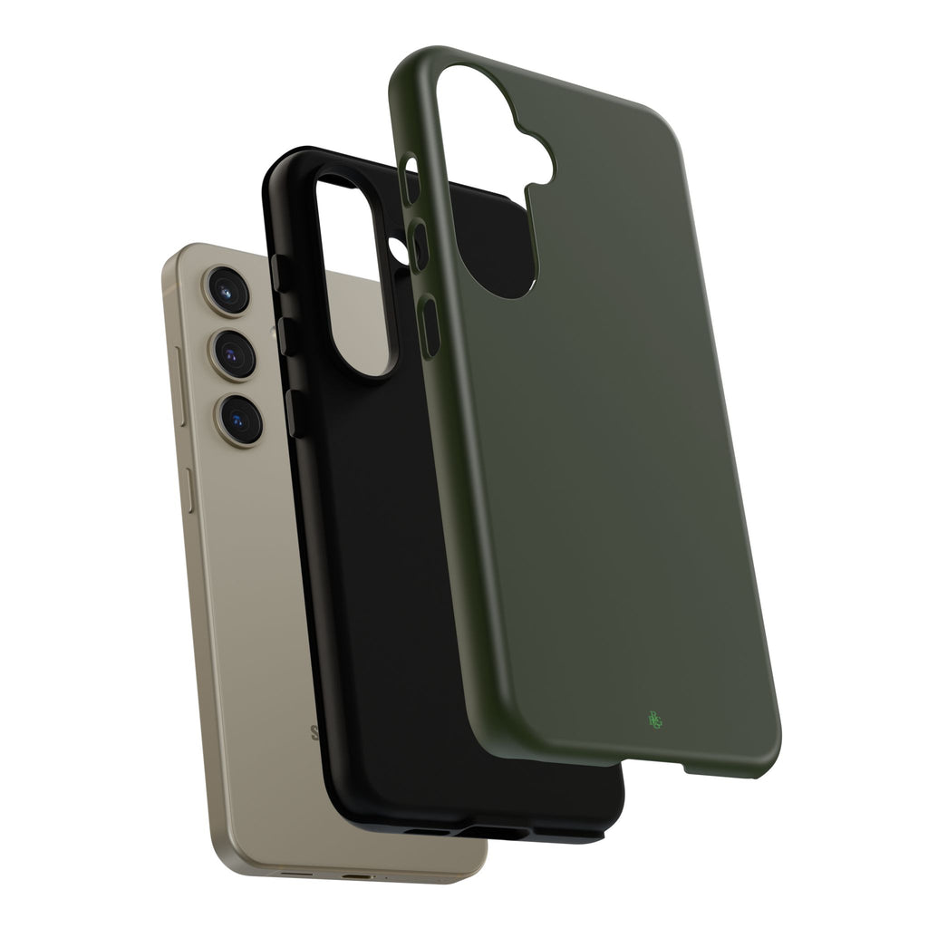 Olive Green Tough Phone Case for iPhone, Galaxy and Google Pixel