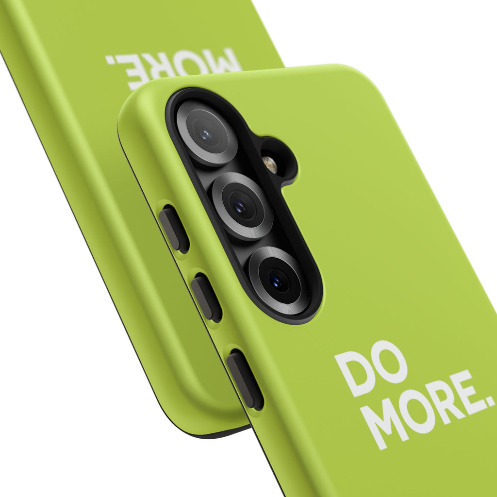 Do More (Neon Yellow) Tough Phone Case for iPhone, Galaxy or Google Pixel