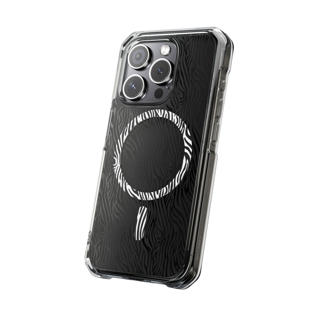 Zebra Magnetic iPhone 14, 15, 16 Series Clear Impact Cases