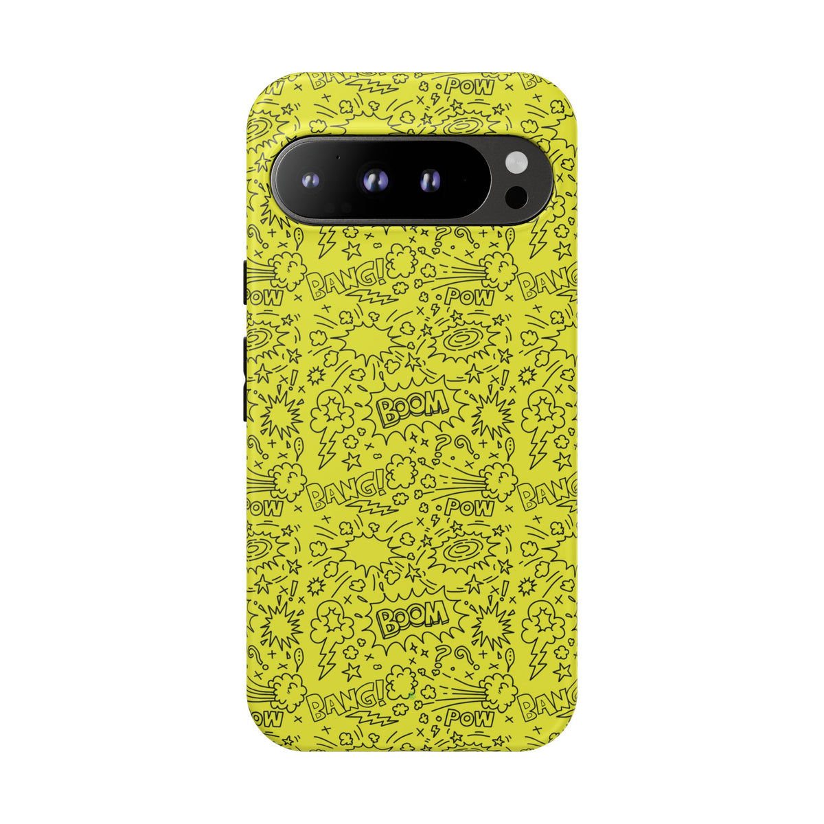 Neon Yellow Wow RG Tough Phone Case for iPhone, Galaxy, or Google Pixel