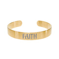FAITH Cuff Bracelet (Engraving)