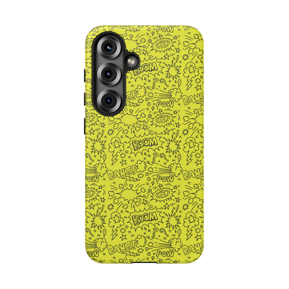 Neon Yellow Wow RG Tough Phone Case for iPhone, Galaxy, or Google Pixel