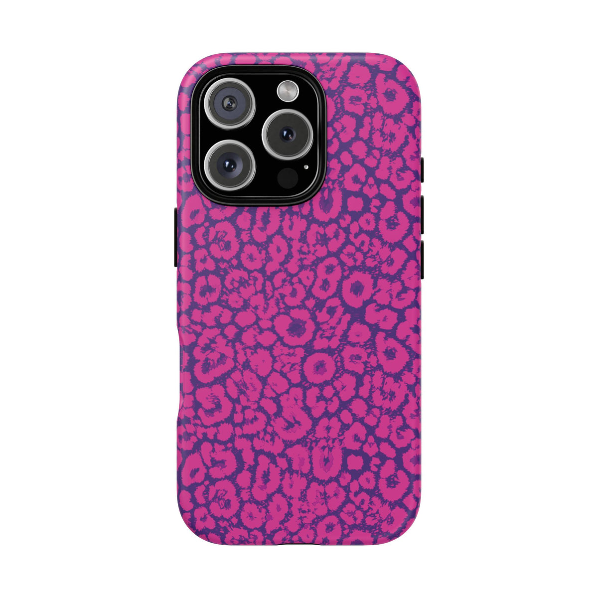 Pink Purple Leopard Tough Phone Case iPhone, Galaxy and Google Pixel