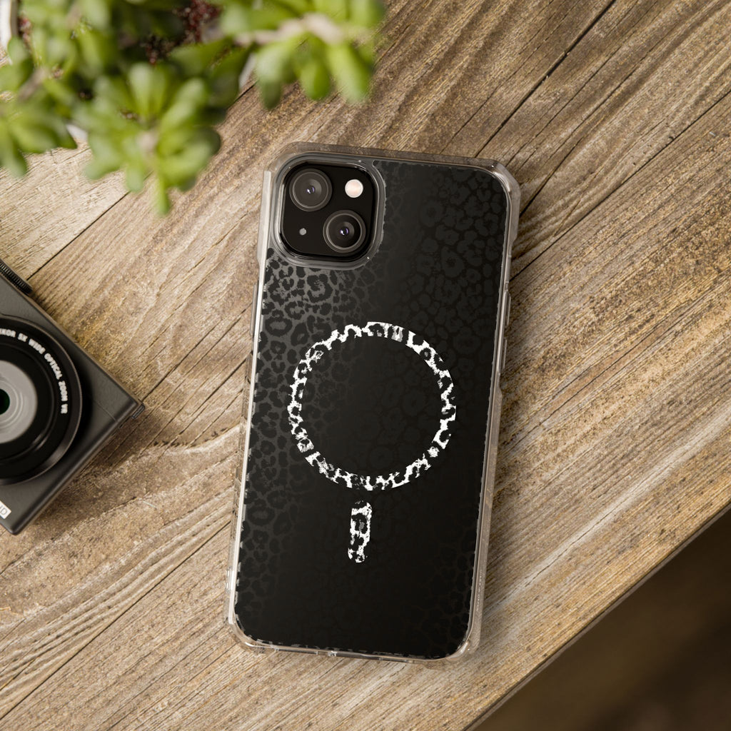 Leopard Magnetic iPhone 14, 15, 16 Series Clear Impact Cases