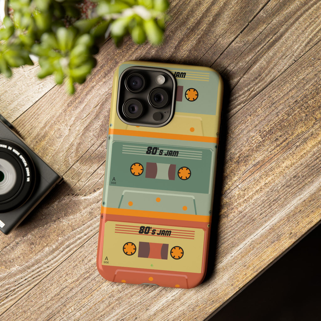 Retro 80's Jam RG Tough Phone Case for iPhone, Galaxy, or Google PIXEL