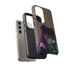Purple Neon Lime Leopard Kz Tough Case for iPhone, Galaxy, or Google Pixel