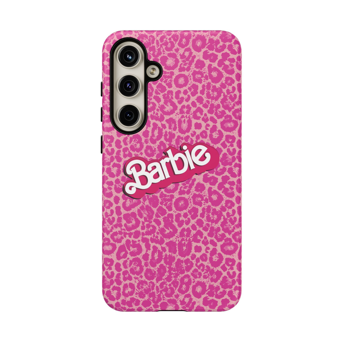 Hot Neon Pink Leopard Barb Tough Phone Case iPhone, Galaxy, or Google Pixel