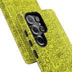 Neon Yellow Wow RG Tough Phone Case for iPhone, Galaxy, or Google Pixel