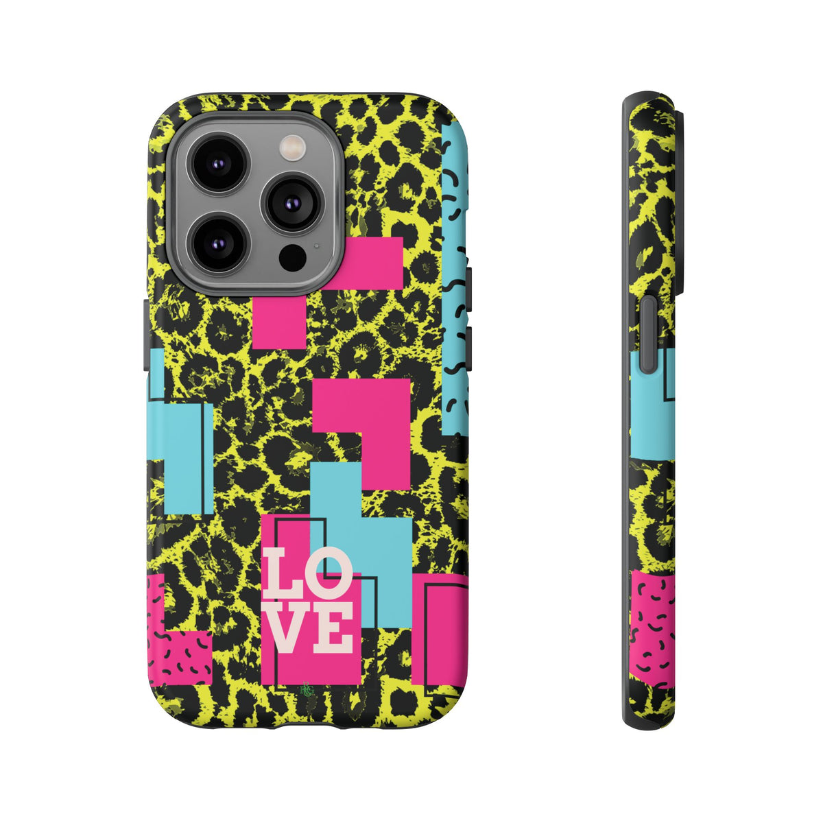 LOVE Neon Yellow RG Phone Case iPhone, Galaxy and Google Tough Cases