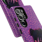 Purple Pink Leopard Kz iPhone, Galaxy and Google Tough Cases