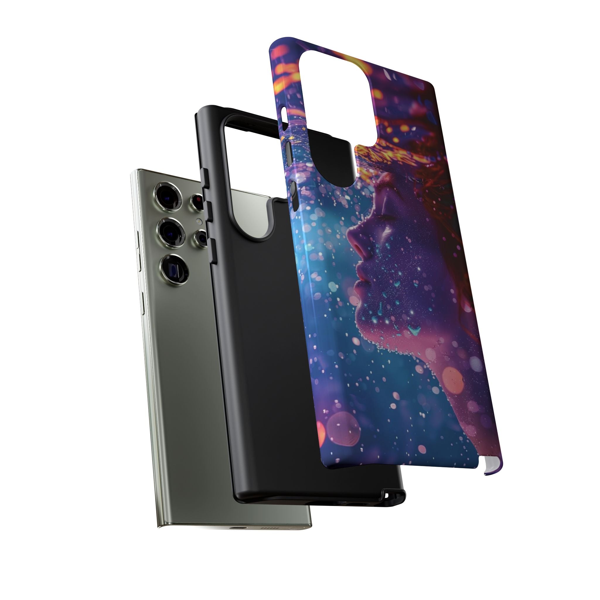 Meditating Underwater Tough Phone Case for iPhone, Galaxy, or Google Pixel