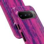 Pink Purple Wood Print Tough Phone Case iPhone, Galaxy, or Google Pixel