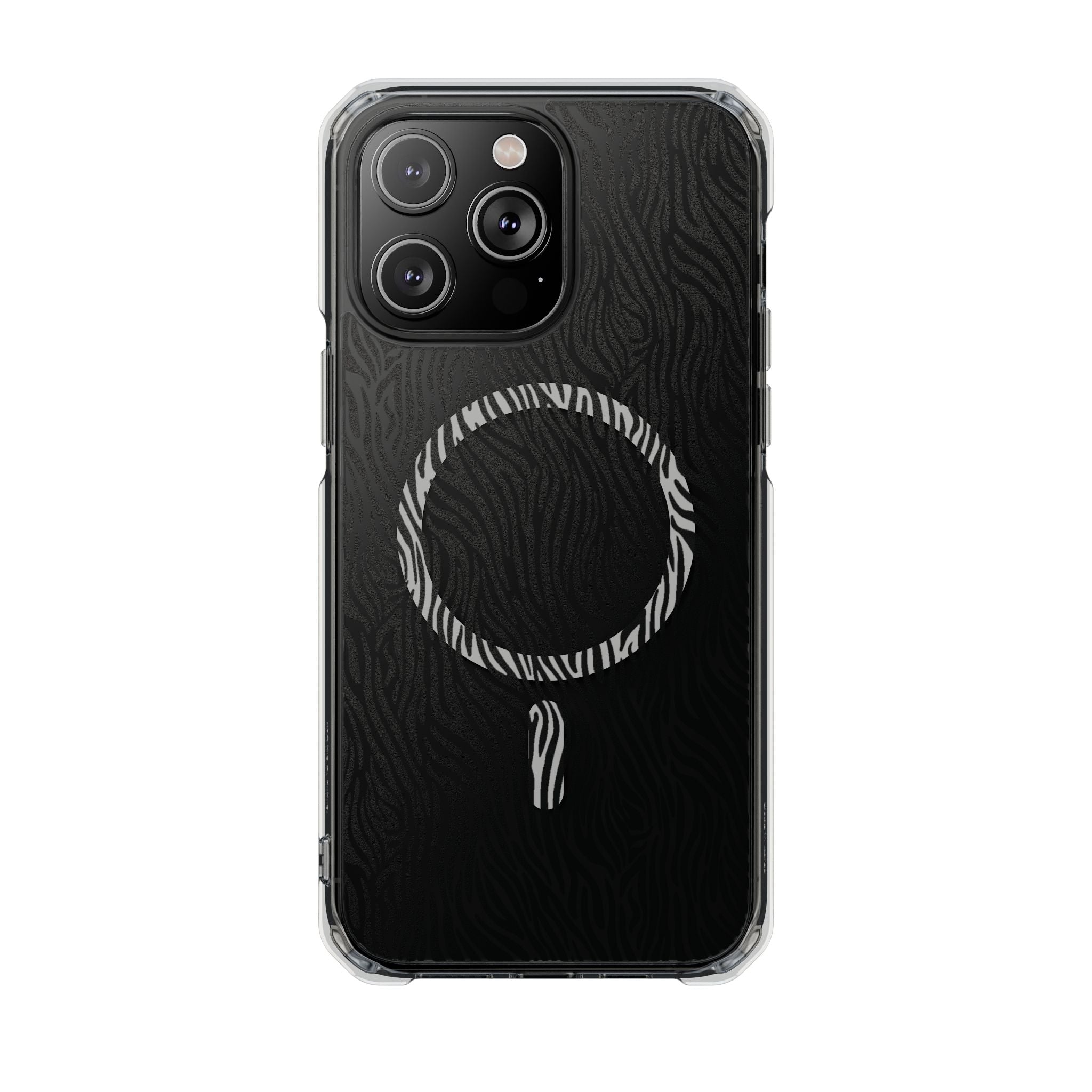 Zebra Magnetic iPhone 14, 15, 16 Series Clear Impact Cases