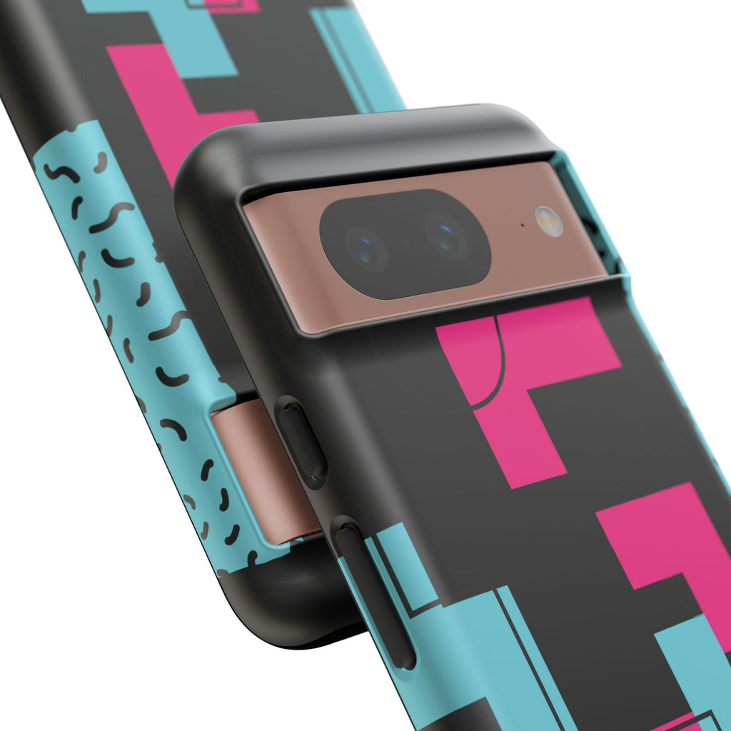 Retro Blocks LOVE Tough Case for iPhone, Galaxy or Google Pixel