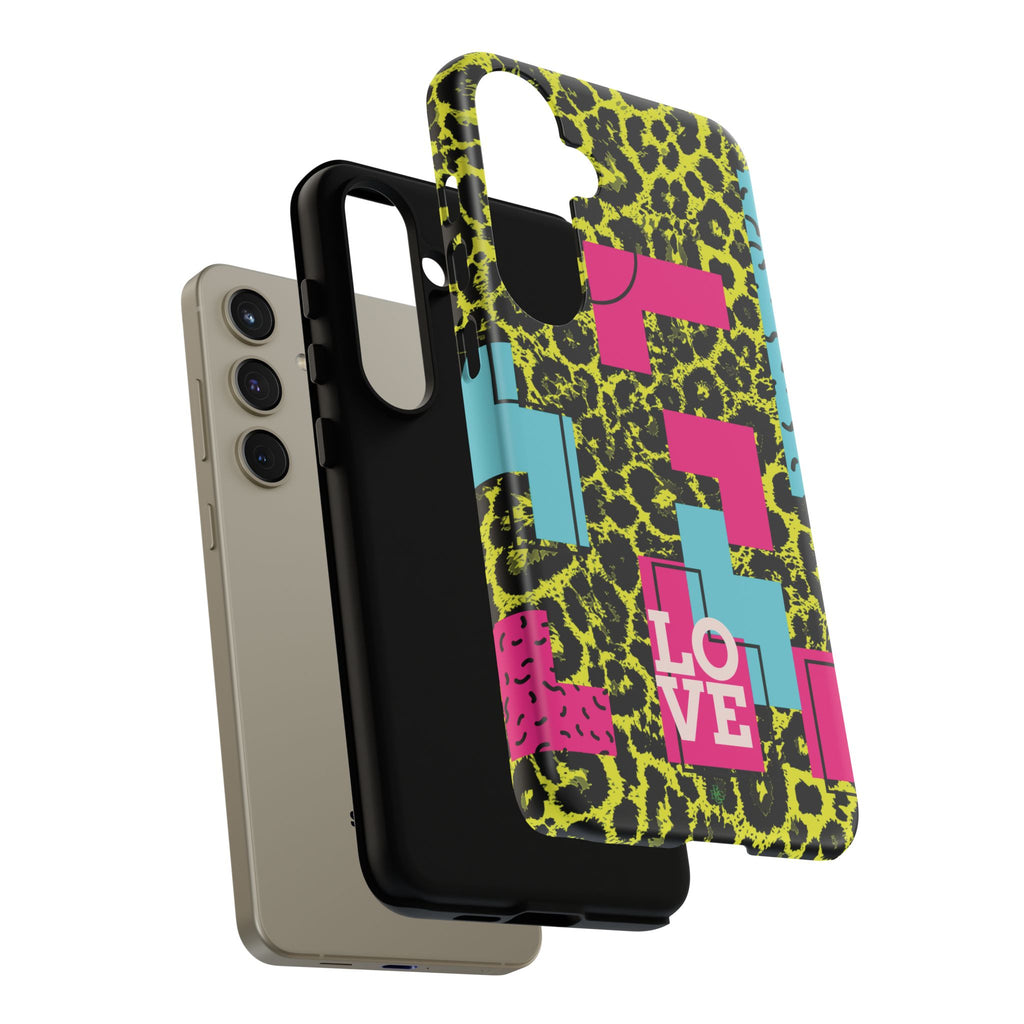LOVE Neon Yellow RG Phone Case iPhone, Galaxy and Google Tough Cases