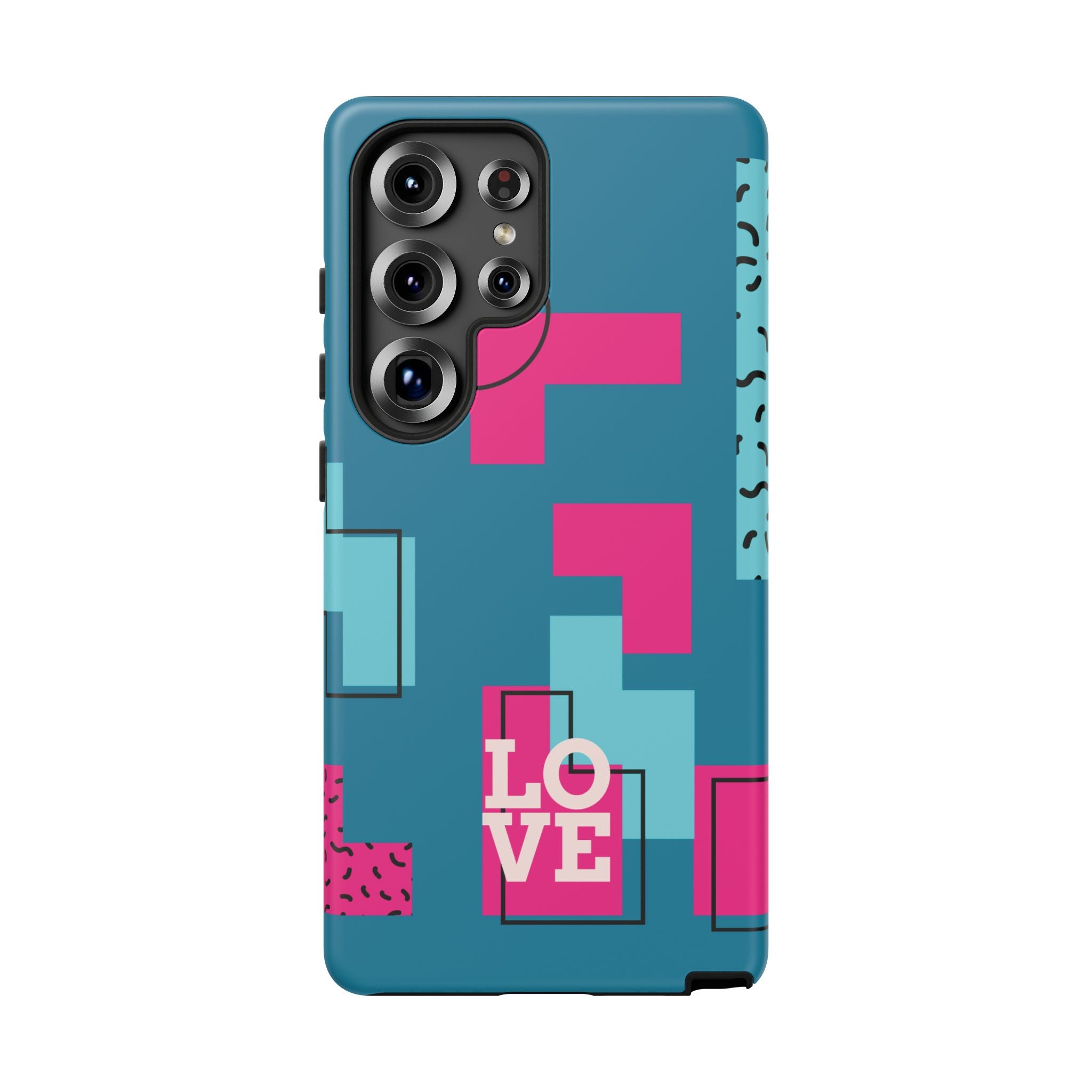 LOVE Teal Green Tough Phone Case for iPhone, Galaxy, or Google Pixel