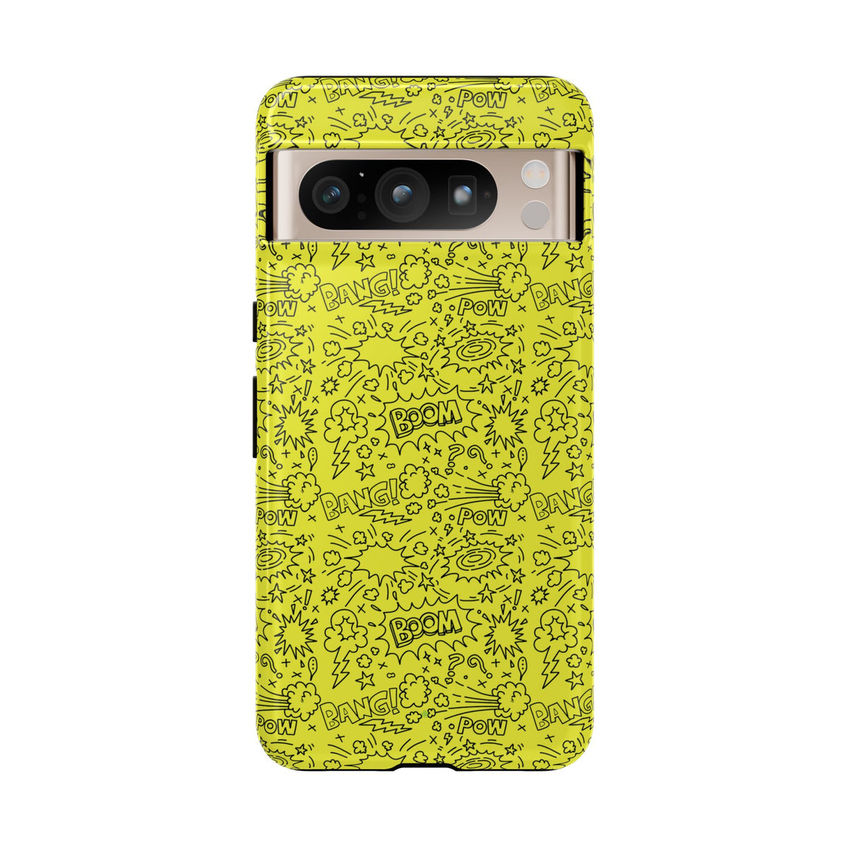 Neon Yellow Wow RG Tough Phone Case for iPhone, Galaxy, or Google Pixel