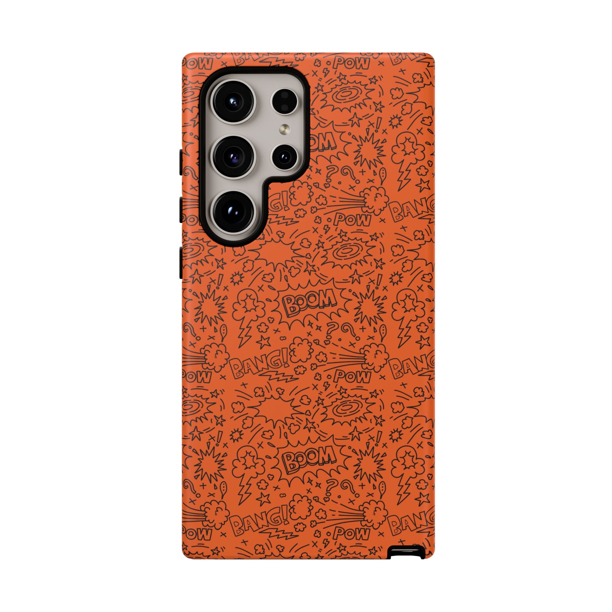 Wow Orange Tough Case for iPhone, Galaxy, or Google Pixel