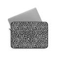 Black and White Leopard Print 13" Laptop Sleeve