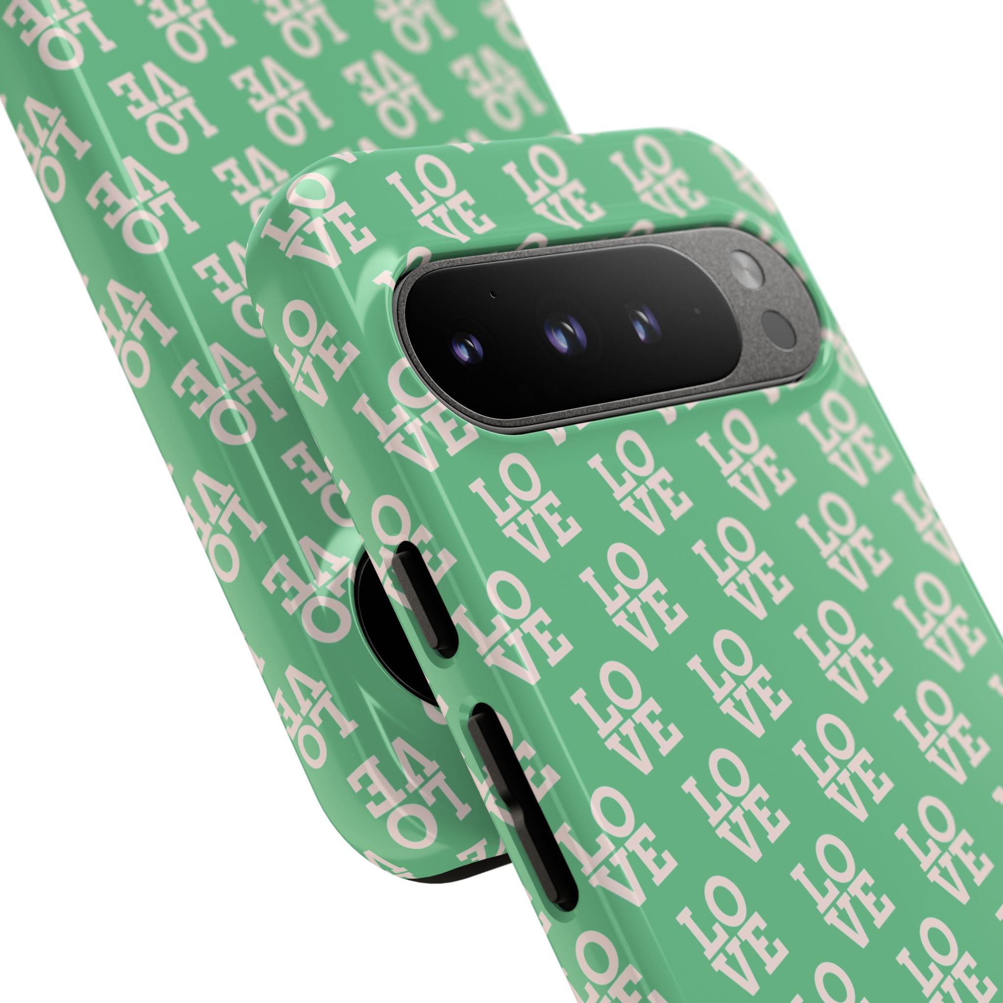 LOVE Aqua Tough Phone Case for iPhone, Galaxy, or Google Pixel