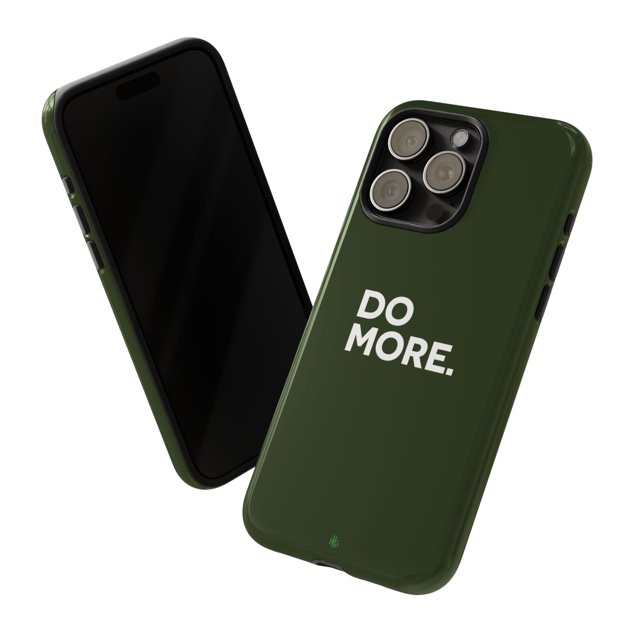 Olive Green Do More Tough Phone Case for iPhone, Galaxy, or Google Pixel