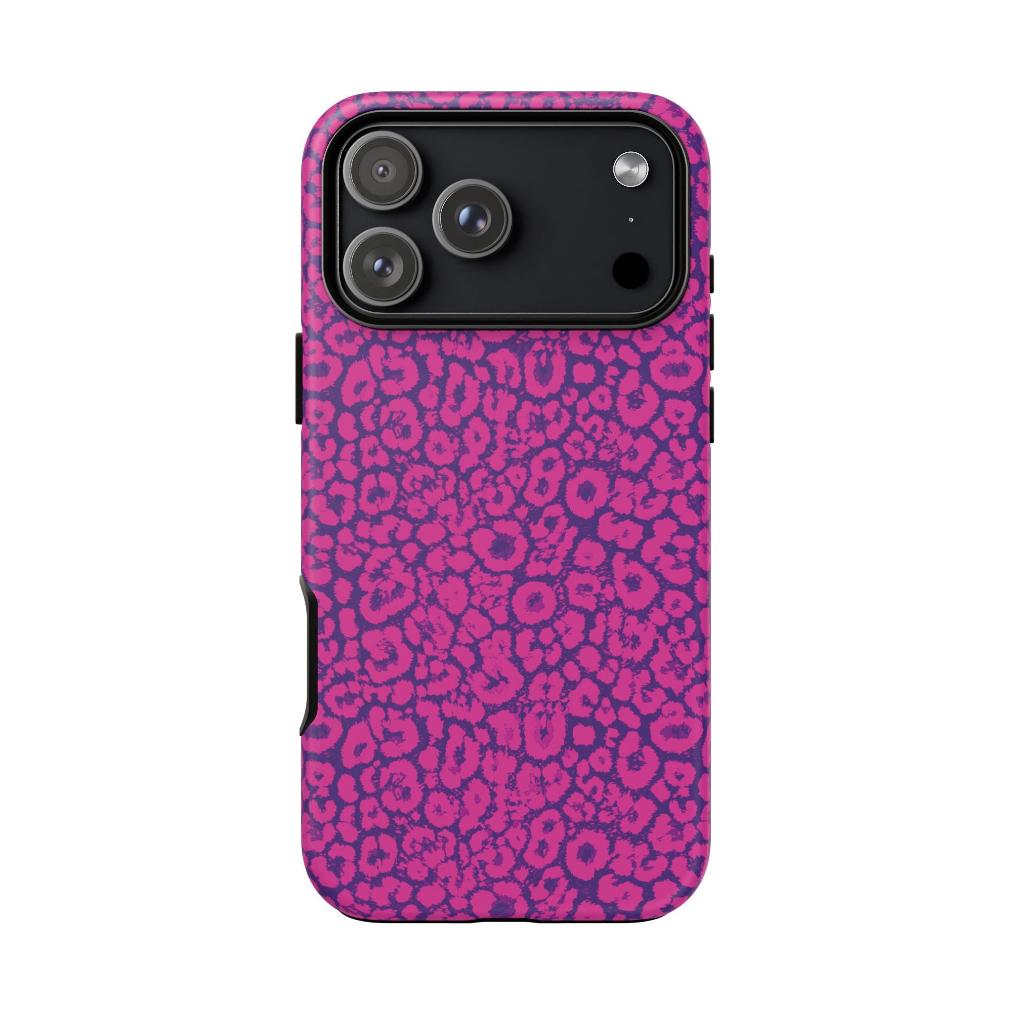 Pink Purple Leopard Tough Phone Case iPhone, Galaxy and Google Pixel