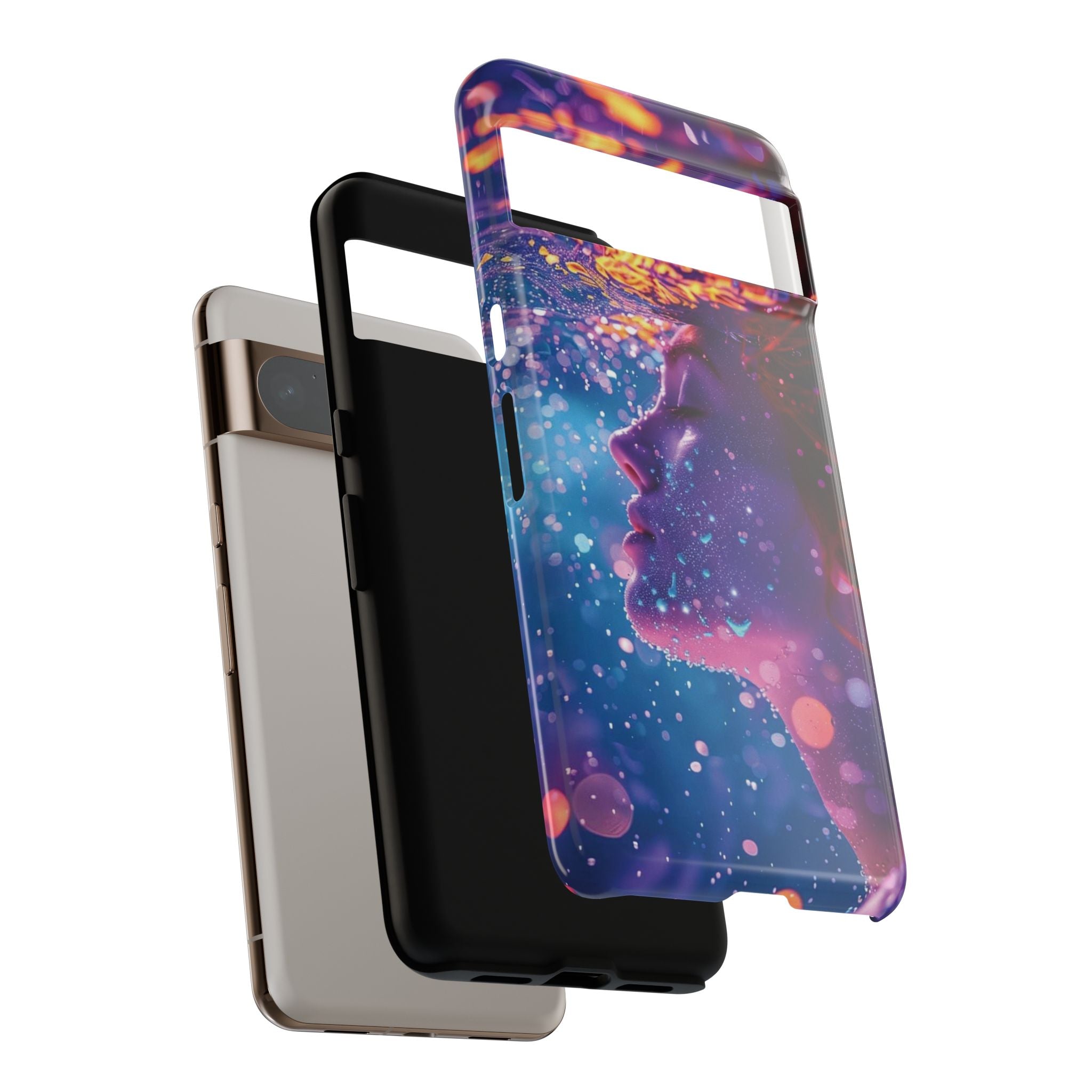 Meditating Underwater Tough Phone Case for iPhone, Galaxy, or Google Pixel