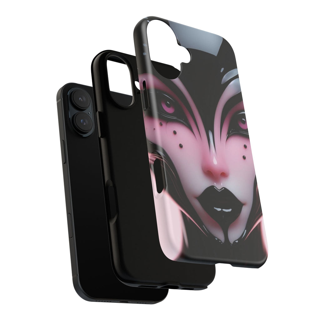 Pink Alien Tough Phone Case for iPhone, Galaxy, or Google Pixel