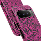 Pink Zebra Tough Phone Case for iPhone, Galaxy, or Google Pixel