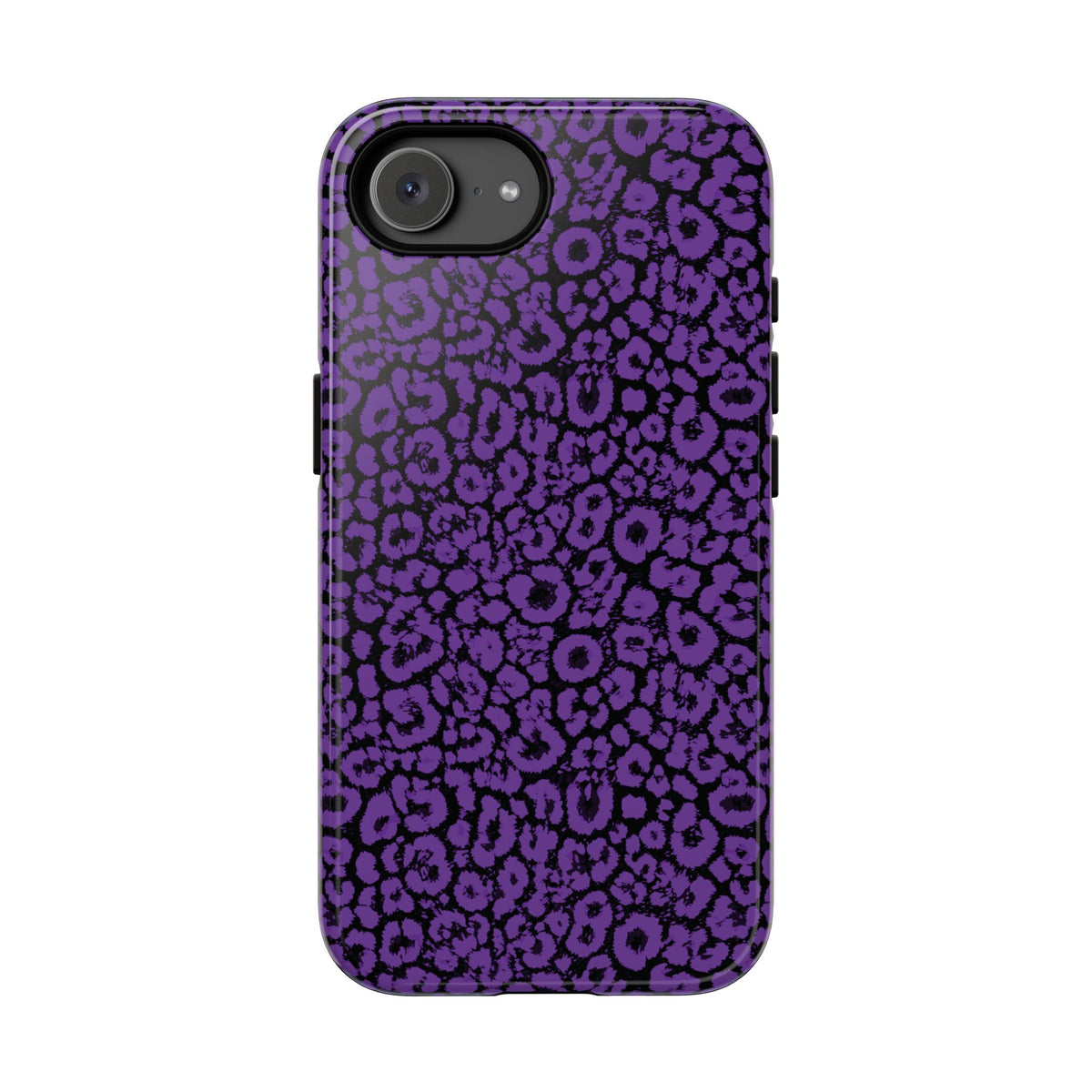 Purple Leopard Tough Case for iPhone, Galaxy or Google Pixel