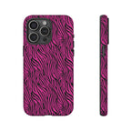 Pink Zebra Tough Phone Case for iPhone, Galaxy, or Google Pixel