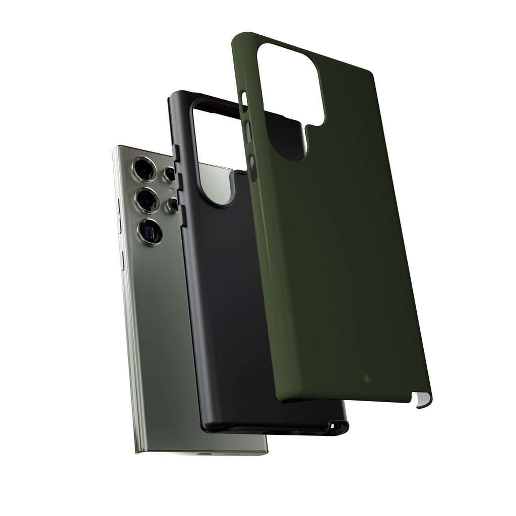 Olive Green Tough Phone Case for iPhone, Galaxy and Google Pixel