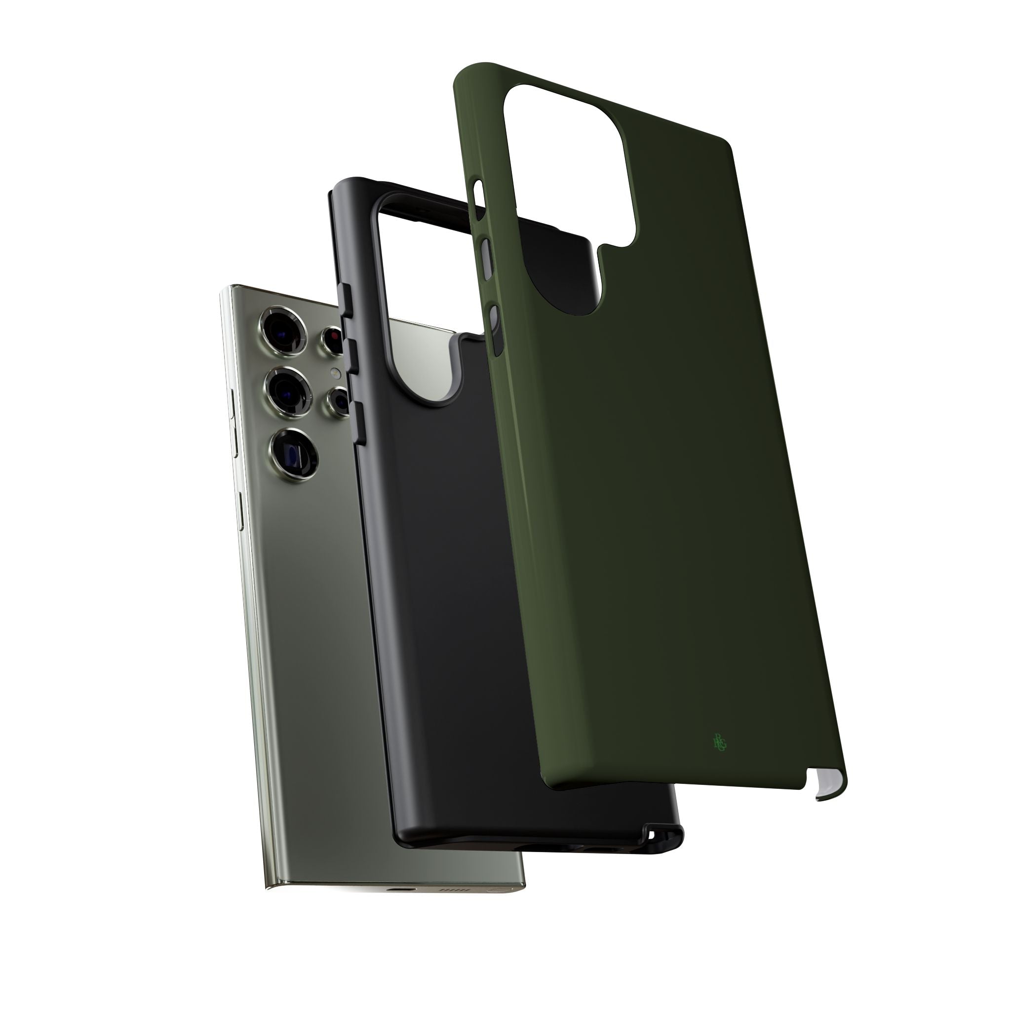 Olive Green Tough Phone Case for iPhone, Galaxy and Google Pixel