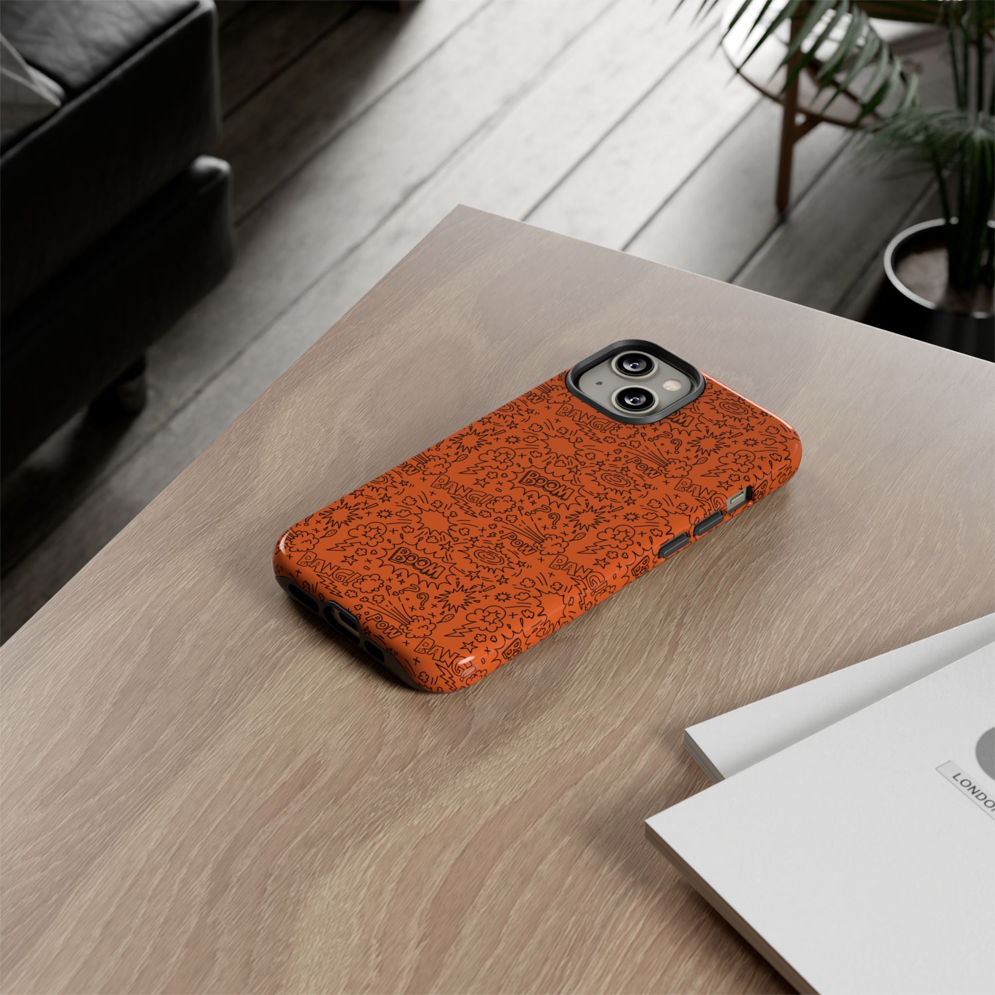Wow Orange Tough Case for iPhone, Galaxy, or Google Pixel