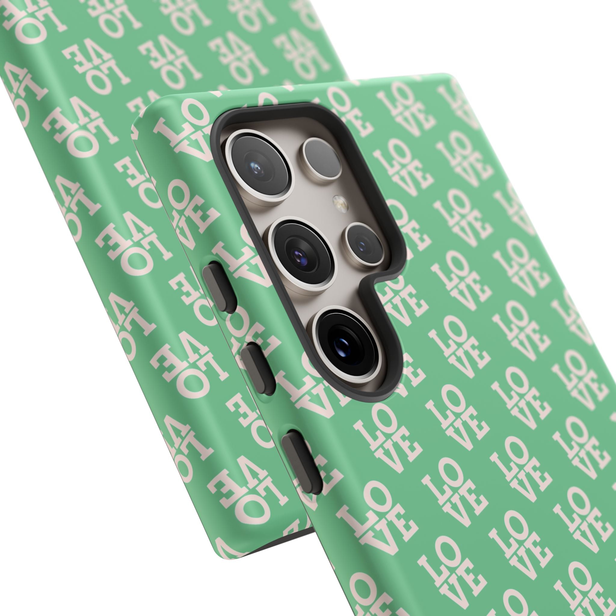 LOVE Aqua Tough Phone Case for iPhone, Galaxy, or Google Pixel