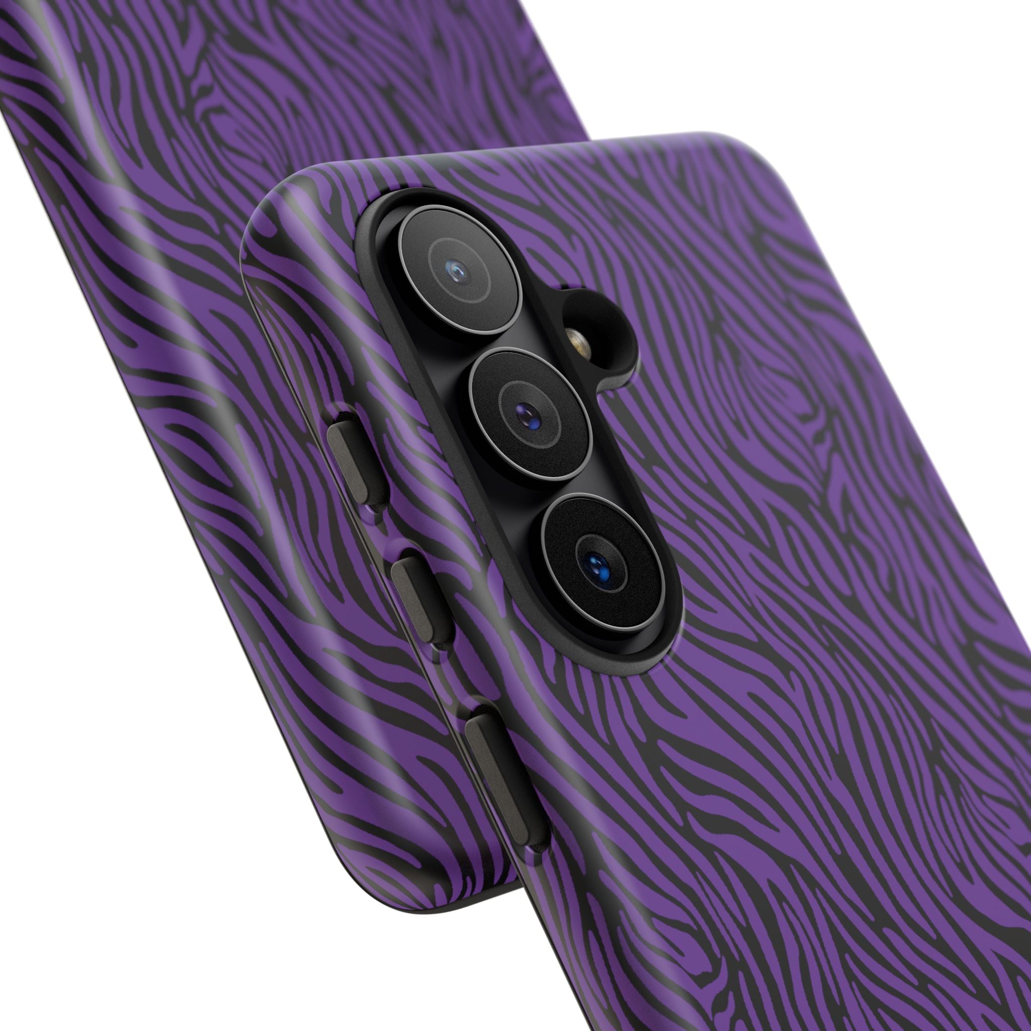 Purple Zebra Tough Phone Case for iPhone, Galaxy, or Google Pixel