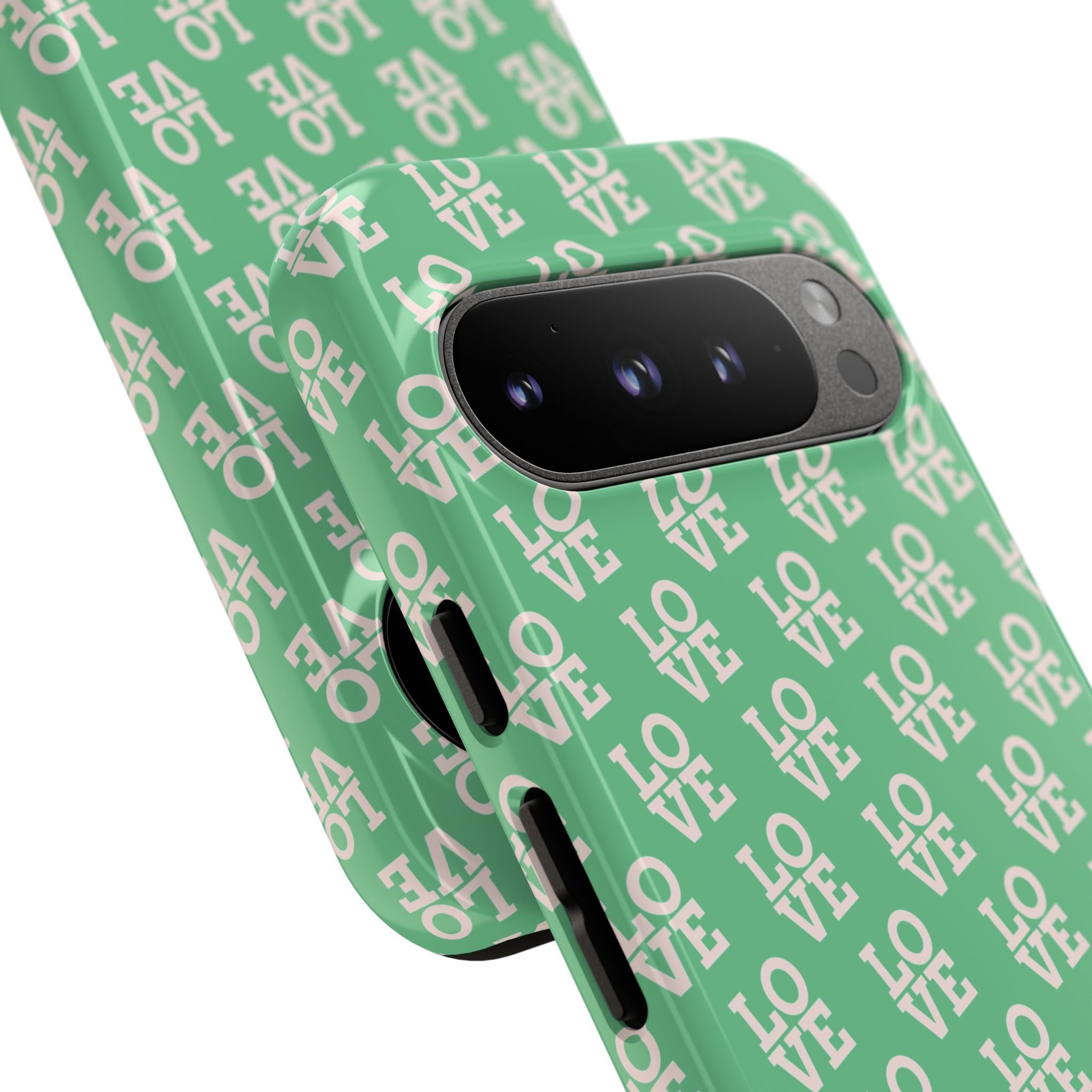 LOVE Aqua Tough Phone Case for iPhone, Galaxy, or Google Pixel
