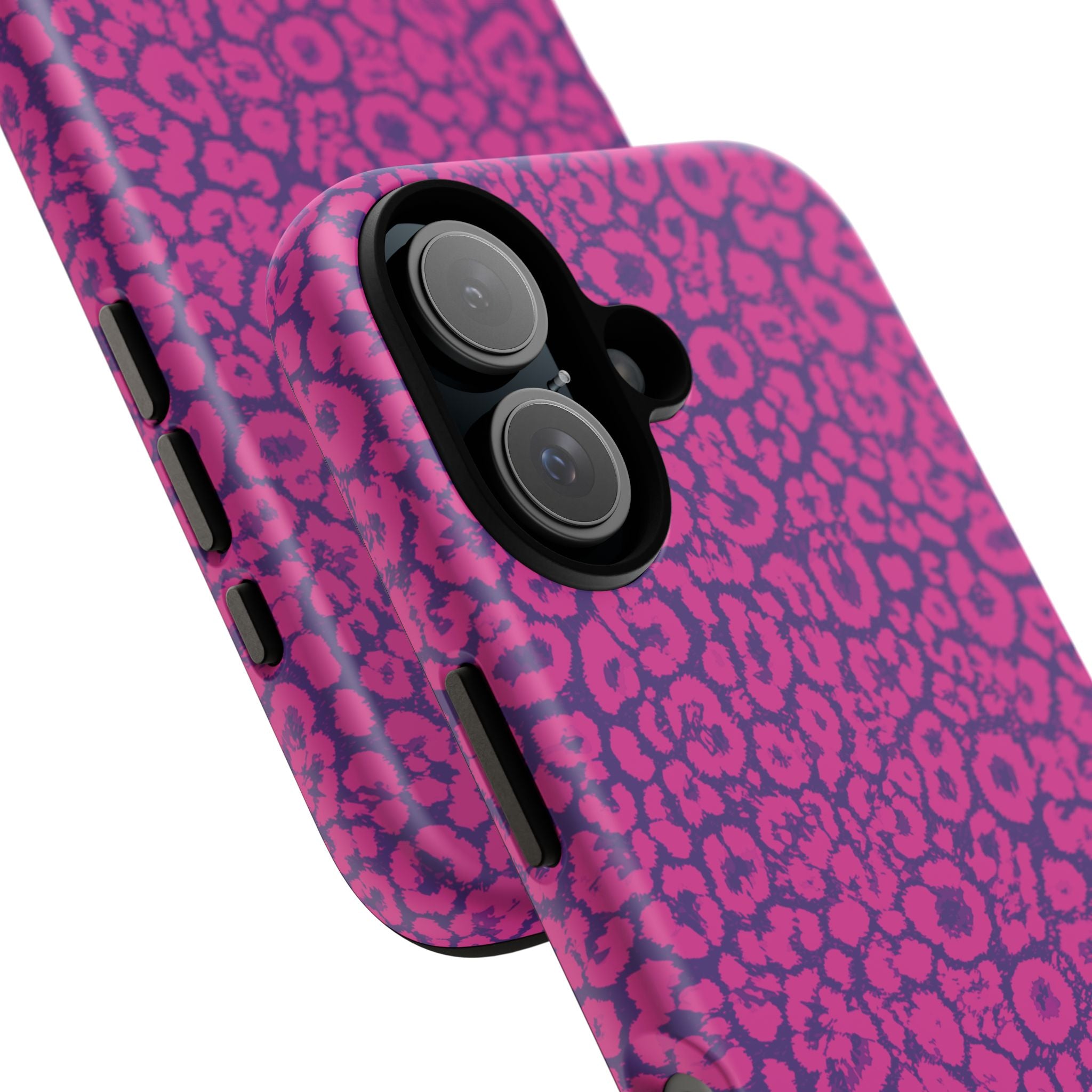 Pink Purple Leopard Tough Phone Case iPhone, Galaxy and Google Pixel