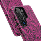 Pink Zebra Tough Phone Case for iPhone, Galaxy, or Google Pixel
