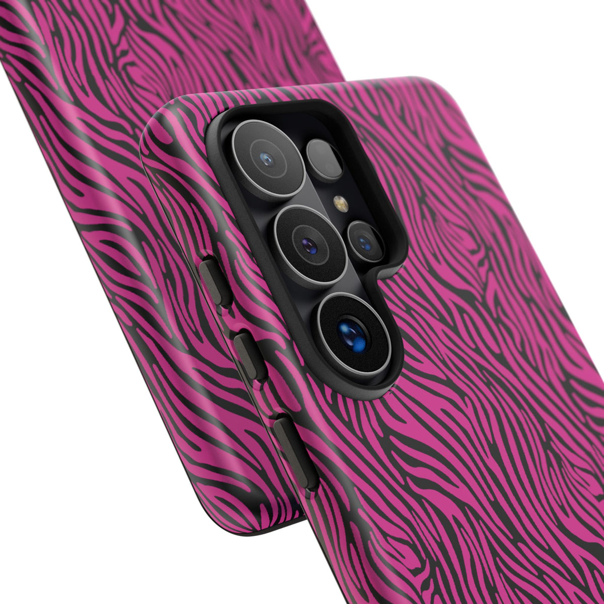 Pink Zebra Tough Phone Case for iPhone, Galaxy, or Google Pixel