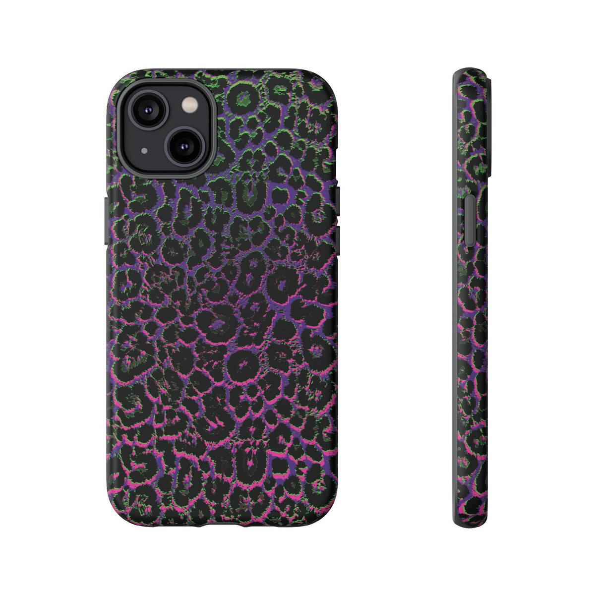 Colorful Leopard Tough Phone Case for iPhone, Galaxy, or Google Pixel