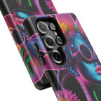 Neon Androgen Cactus Flower Tough Phone Case for iPhone, Galaxy, or Google Pixel